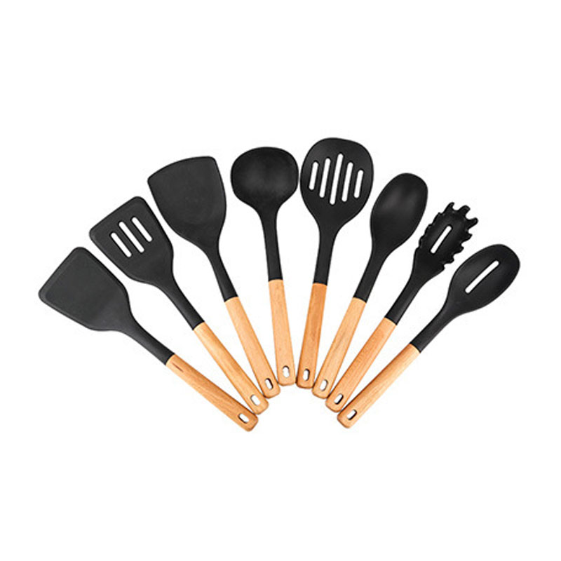 Set di utensili da cucina in silicone antigraffio per lavastoviglie